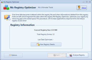 Mz Registry Optimizer screenshot