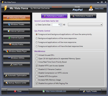 Mz Vista Force screenshot