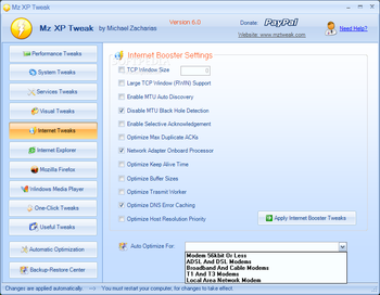 Mz XP Tweak (formerly Mz Ultimate Tweaker) screenshot 10
