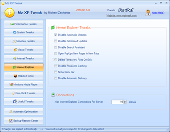 Mz XP Tweak (formerly Mz Ultimate Tweaker) screenshot 11