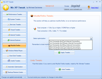 Mz XP Tweak (formerly Mz Ultimate Tweaker) screenshot 12