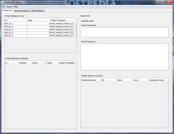 MzIdentML Viewer screenshot