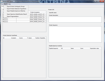 MzIdentML Viewer screenshot 3
