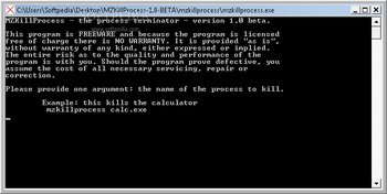 MZKillProcess screenshot