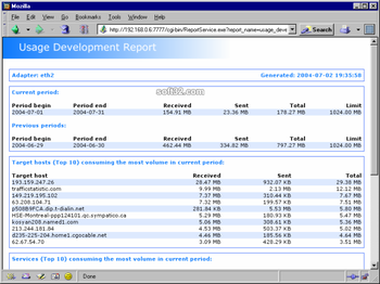MZL & Novatech Traffic Statistics Linux Server screenshot