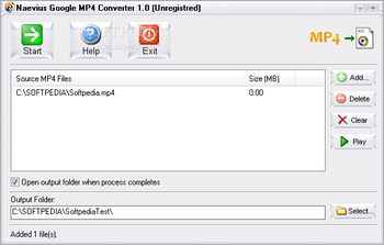 Naevius Google MP4 Converter screenshot