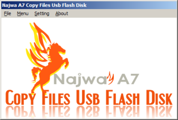 Najwa A7 Copying Files Usb Flash Disk screenshot