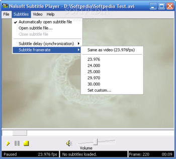 Nalsoft Subtitle Player screenshot 2