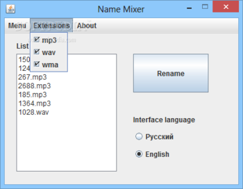 Name Mixer screenshot 2