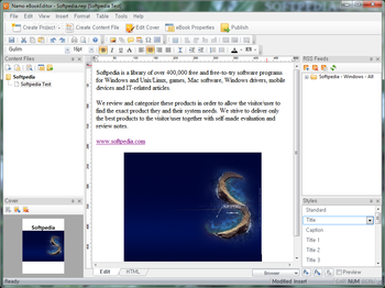 Namo eBookEditor screenshot