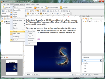 Namo eBookEditor screenshot 3