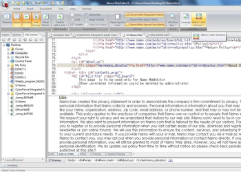 Namo WebEditor screenshot