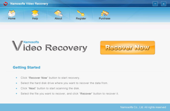 Namosofts Video Recovery screenshot