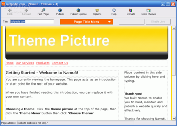 Namu6 Website Editor screenshot