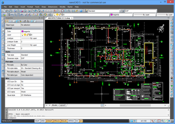 nanoCAD screenshot
