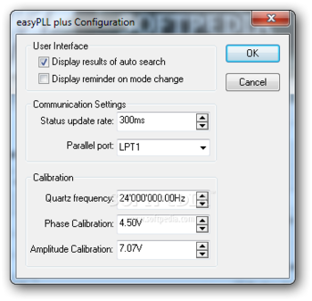 Nanosurf easyPLL plus with hardware simulation screenshot 2