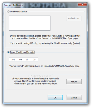 NanoSync screenshot 2