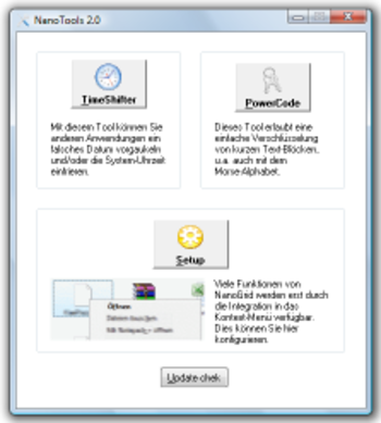 NanoTools screenshot 2