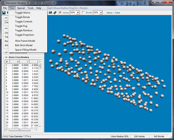 Nanotube Modeler screenshot 2