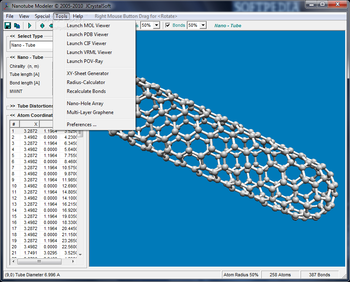 Nanotube Modeler screenshot 4