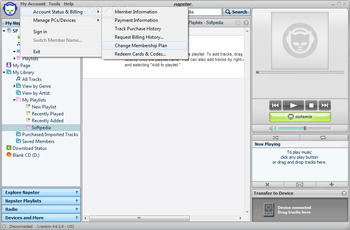 Napster screenshot 2