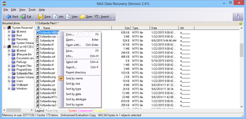 NAS Data Recovery screenshot