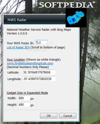 National Weather Service Radar with Bing Maps screenshot 2