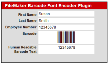 Native Barcode Generator for Filemaker screenshot