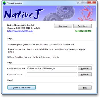 NativeJ Express screenshot