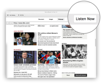 NaturalReader screenshot