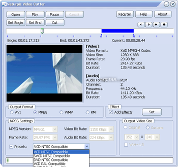 Naturpic Video Cutter screenshot 3