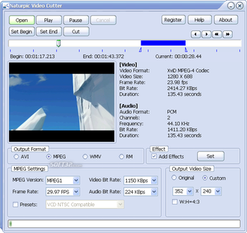 Naturpic Video Cutter screenshot 4