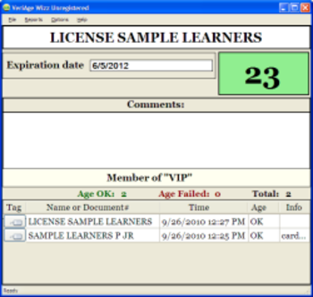 Nautilus VeriAge Wizz screenshot 2