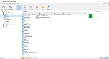 Navicat Essentials for MySQL screenshot
