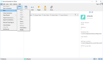 Navicat Essentials for SQLite screenshot 2