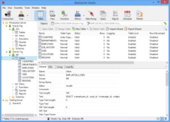 Navicat for Oracle  screenshot