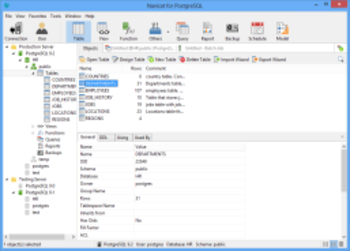 Navicat for PostgreSQL  screenshot