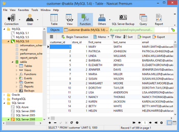 Navicat Premium  screenshot