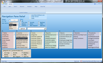 Navigation Pane Relief screenshot