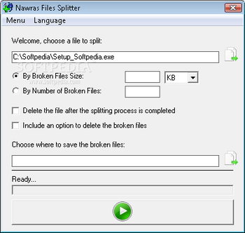 Nawras Files Splitter screenshot