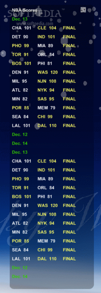 NBA Ticker screenshot