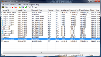 NBMonitor Network Bandwidth Monitor screenshot