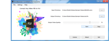 NCABlackstar ConvMatrix FLV Converter screenshot