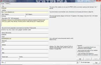 NDB Directory Submitter screenshot