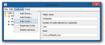 NDS Action Replay XML Code Editor screenshot 3