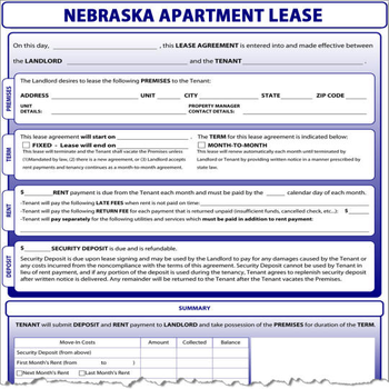 Nebraska Apartment Lease screenshot