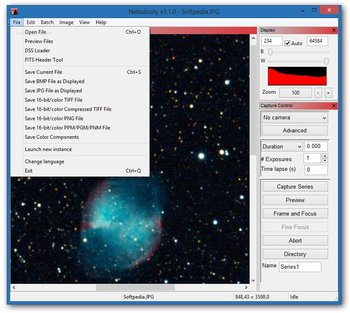 Nebulosity screenshot 2