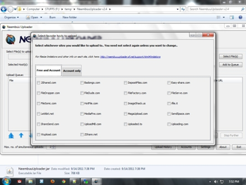 Neembuu Uploader screenshot