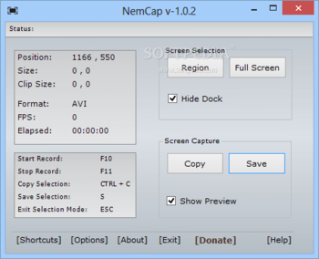 NemCap (formerly NemCam) screenshot