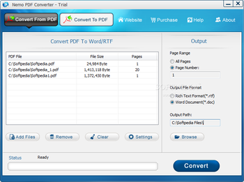 Nemo PDF Converter screenshot